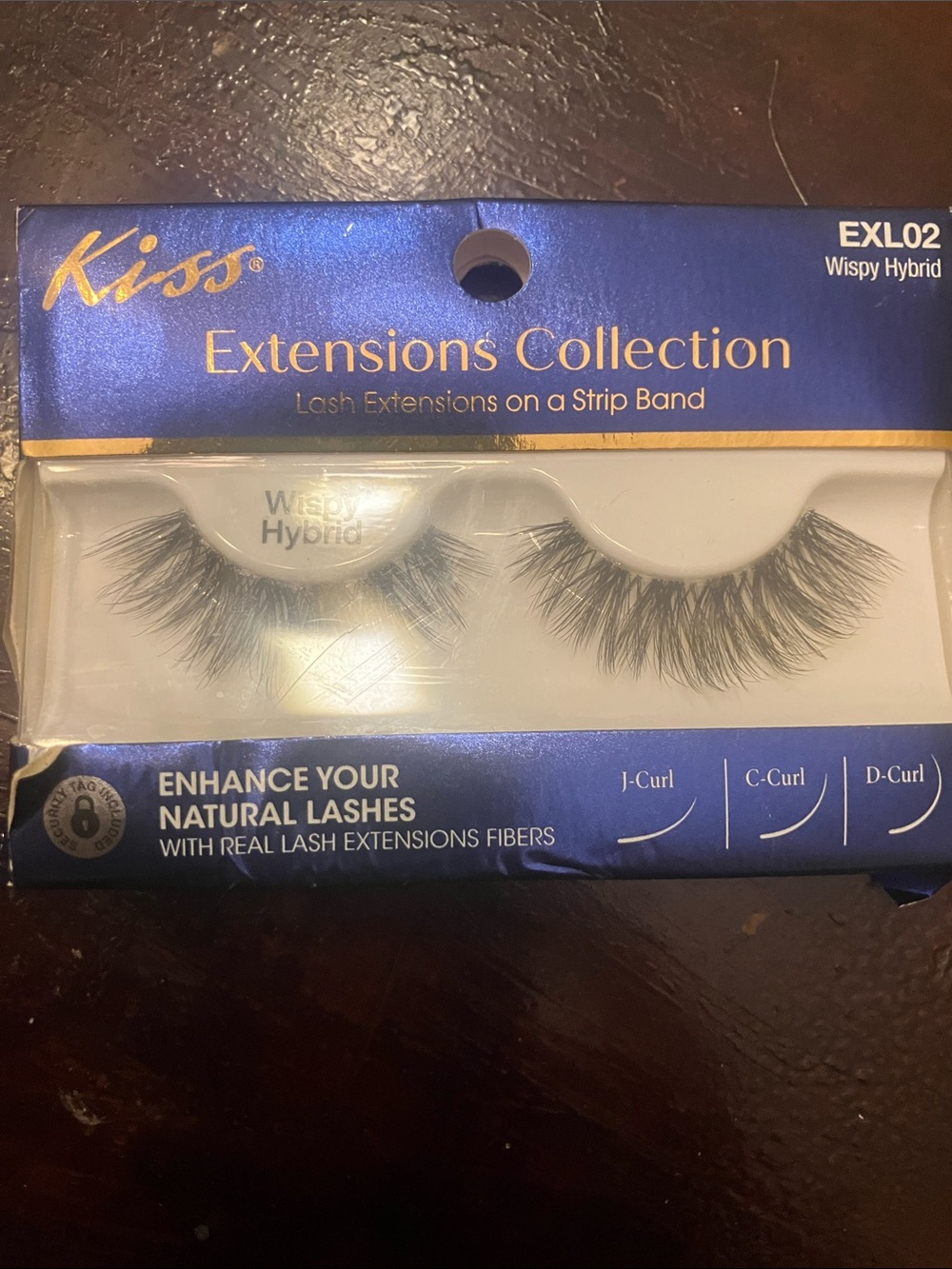 Kiss Wispy Hybrid Strip Lashes - Black